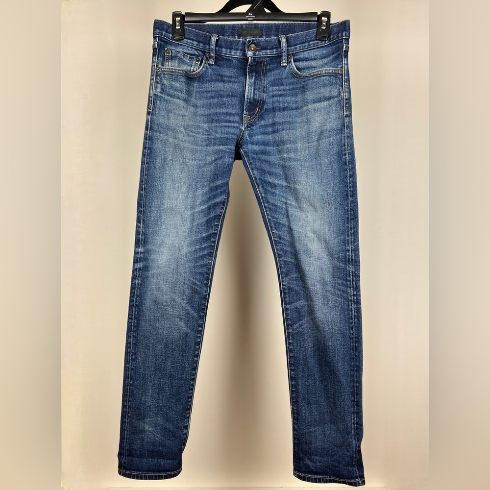 Uniqlo Mens Selvedge Skinny Jeans 32x32 Distressed